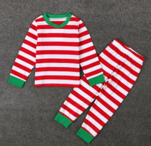 Christmas Rompers Striped Pajamas Sleepwear Romper