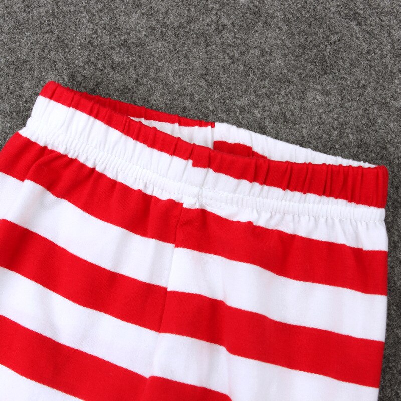 Christmas Rompers Striped Pajamas Sleepwear Romper