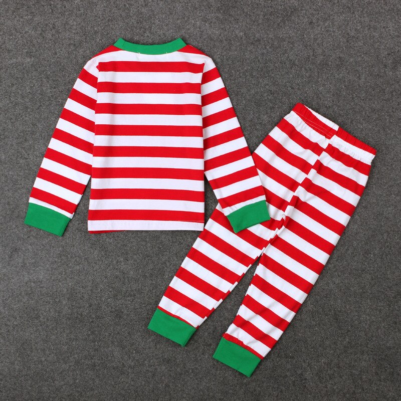 Christmas Rompers Striped Pajamas Sleepwear Romper