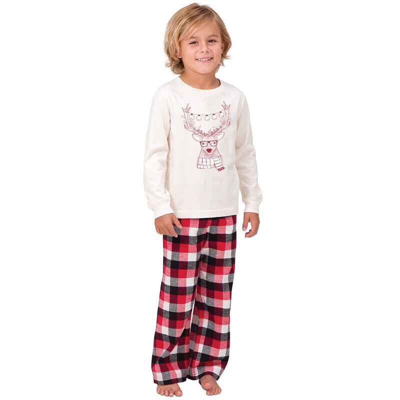 Family Matching Christmas Deer Pajamas Sets Xmas