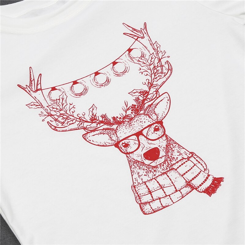 Family Matching Christmas Deer Pajamas Sets Xmas