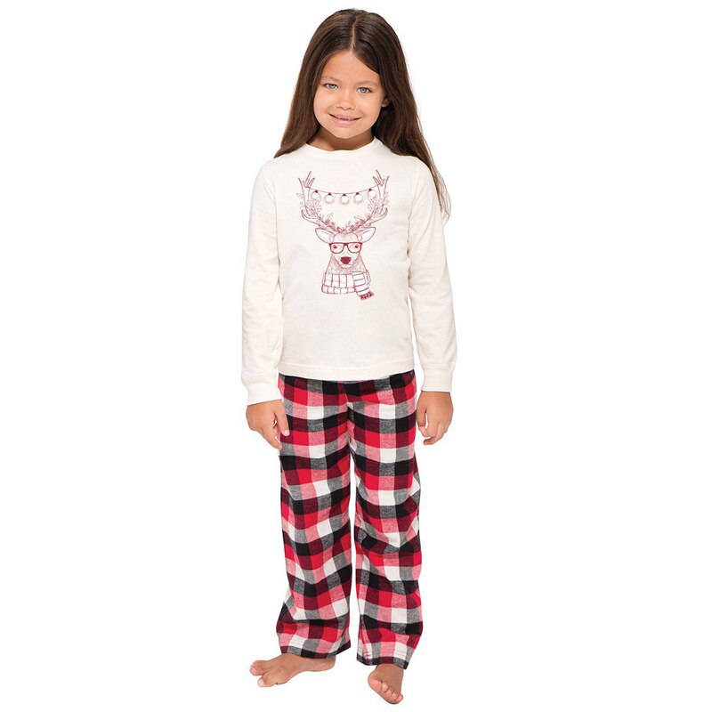 Family Matching Christmas Deer Pajamas Sets Xmas
