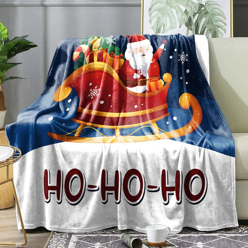 Christmas Plaid Winter Blanket Bedspreads Cover Warm Soft Flannel