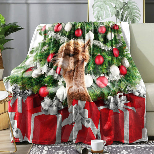 Christmas Plaid Winter Blanket Bedspreads Cover Warm Soft Flannel
