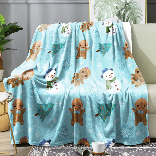 Christmas Plaid Winter Blanket Bedspreads Cover Warm Soft Flannel