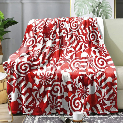 Christmas Plaid Winter Blanket Bedspreads Cover Warm Soft Flannel