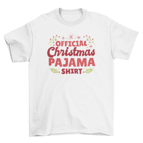 Christmas pajama t-shirt
