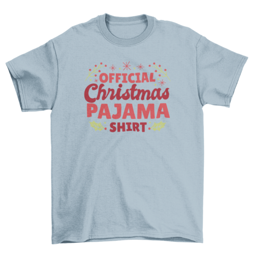 Christmas pajama t-shirt