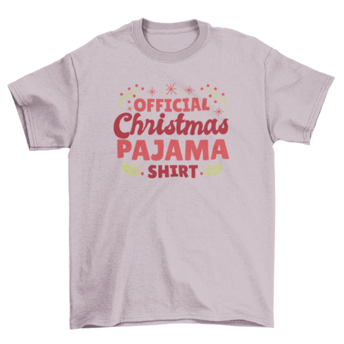 Christmas pajama t-shirt